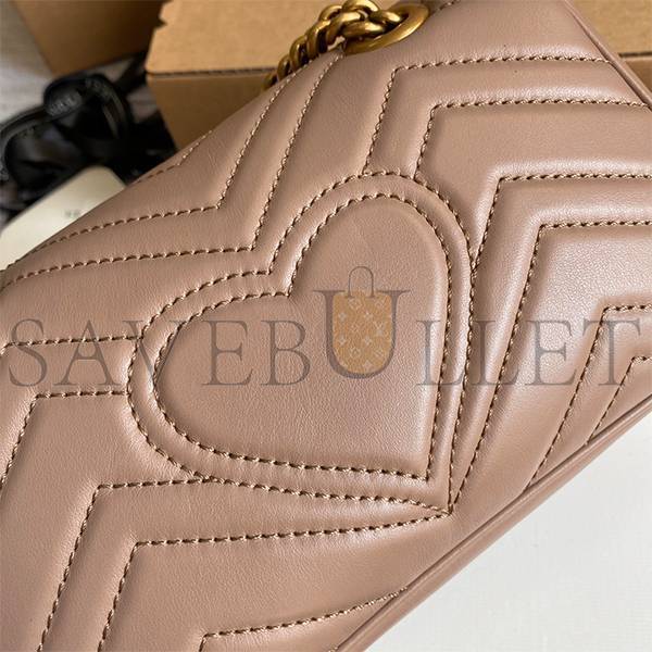 GUCCI MARMONT MATELASSÉ MINI BAG ‎446744 DTDIT2 （23*14*6cm）